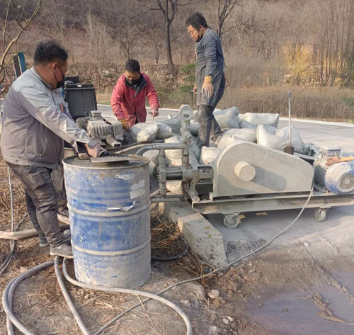 永城路面下沉注浆